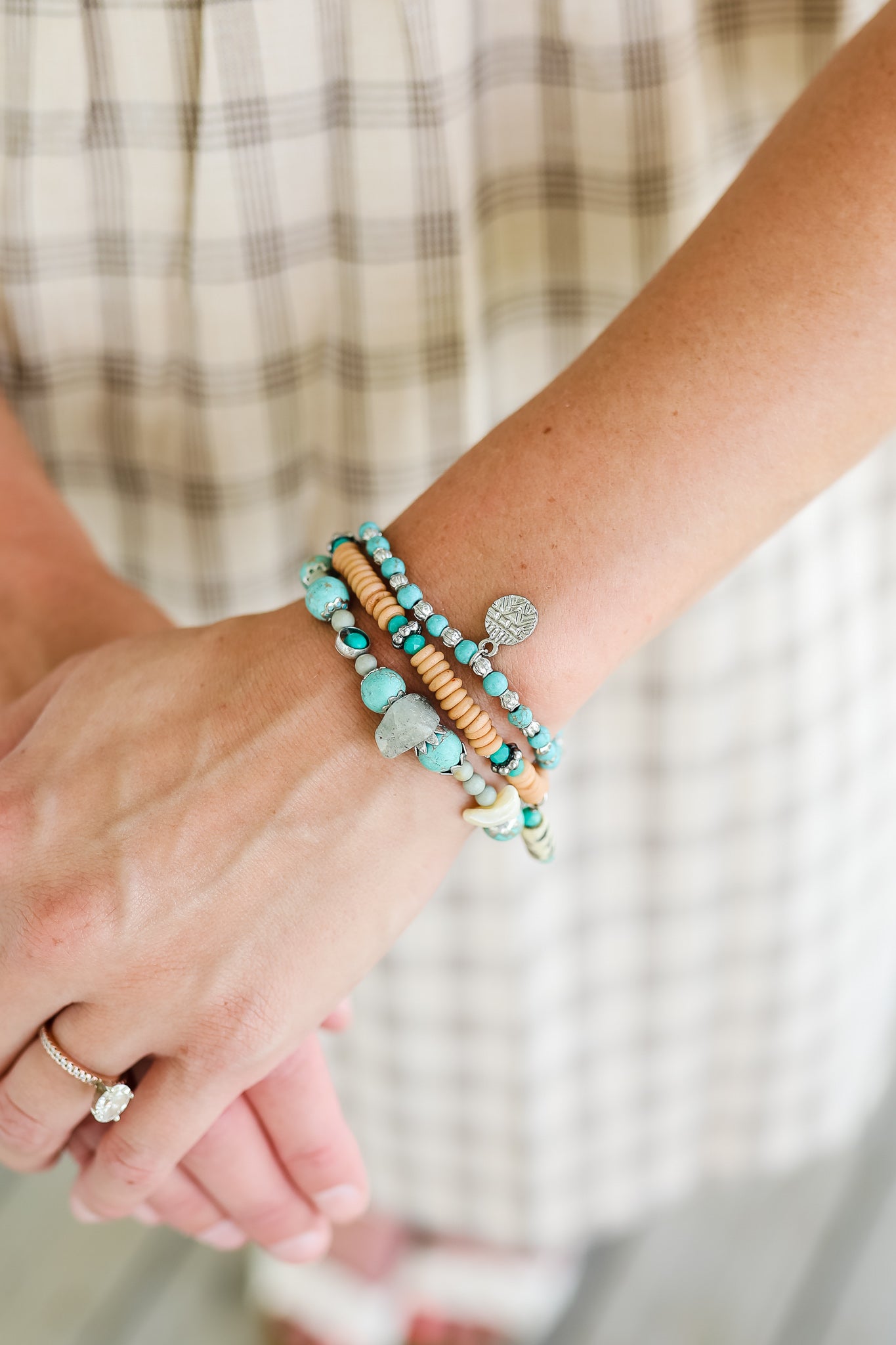 Turquoise Mixed Bead Bracelet Set