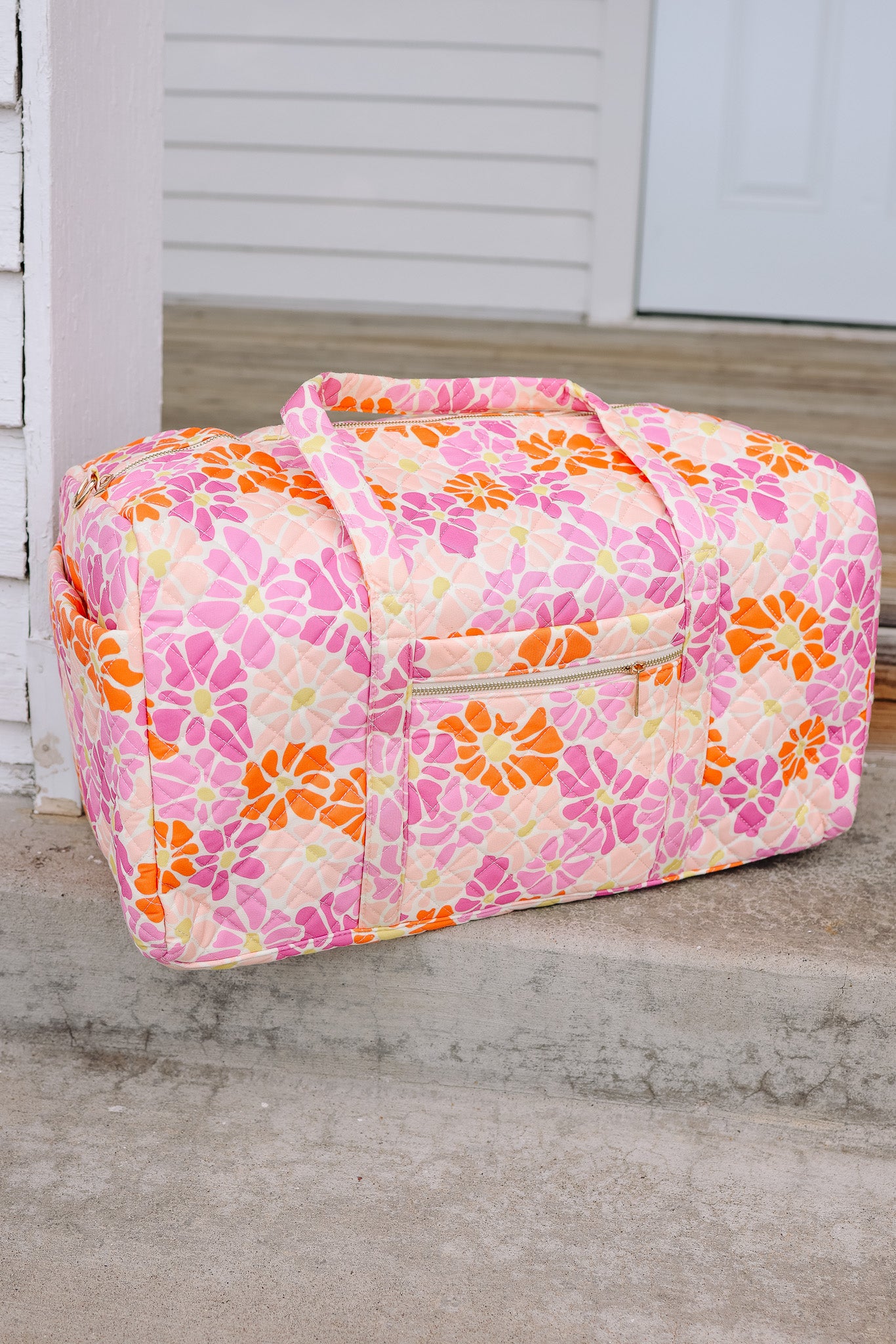 Flower Pattern Quilted Bags