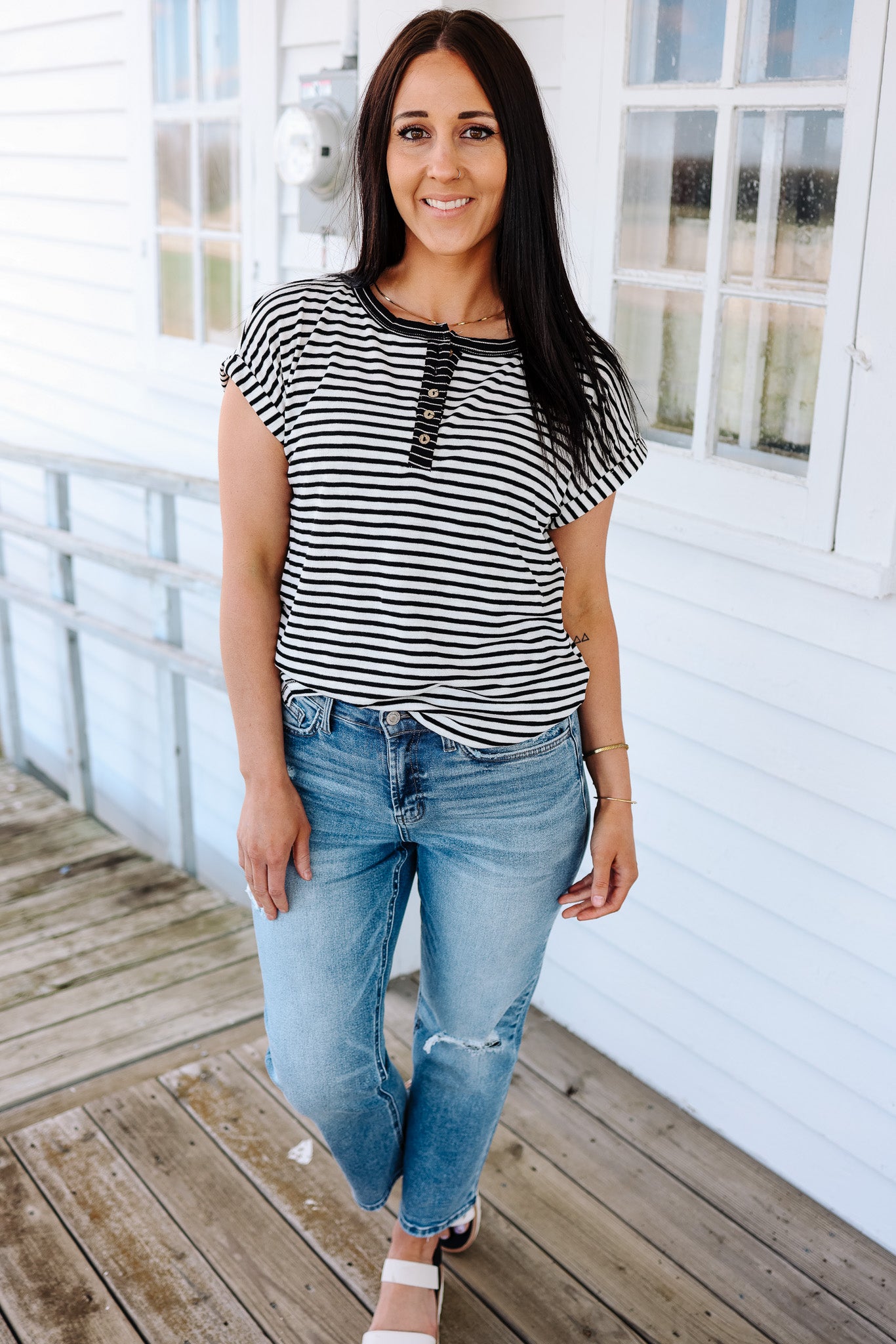 Isabella Striped Tee