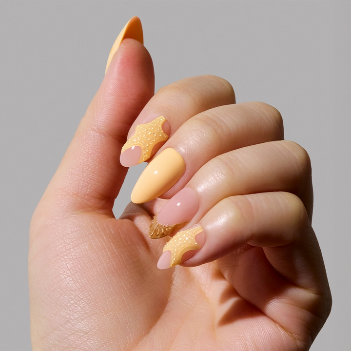 Sunny Shores Press-On Nails