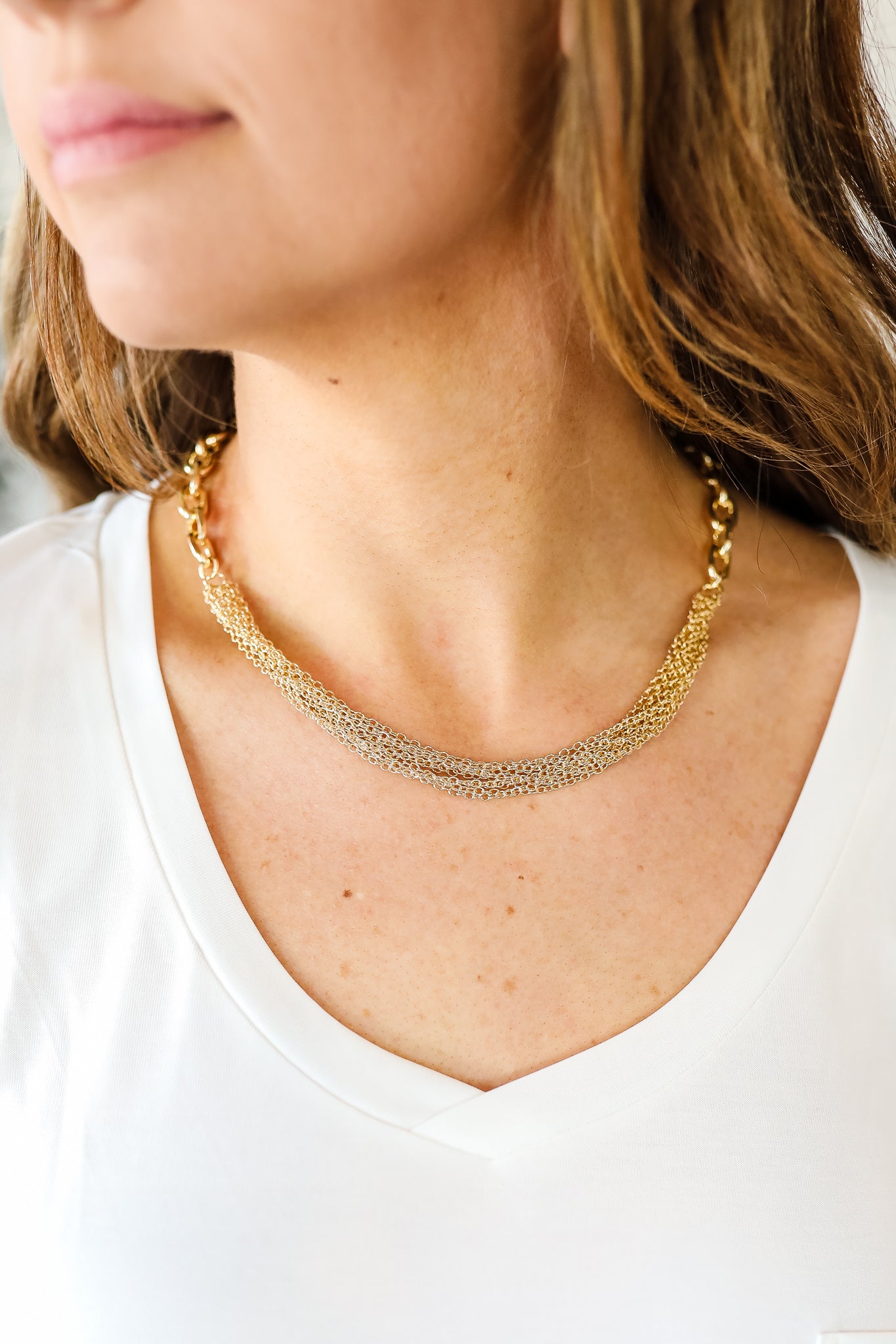 Molly Multi Gold Chain Necklace