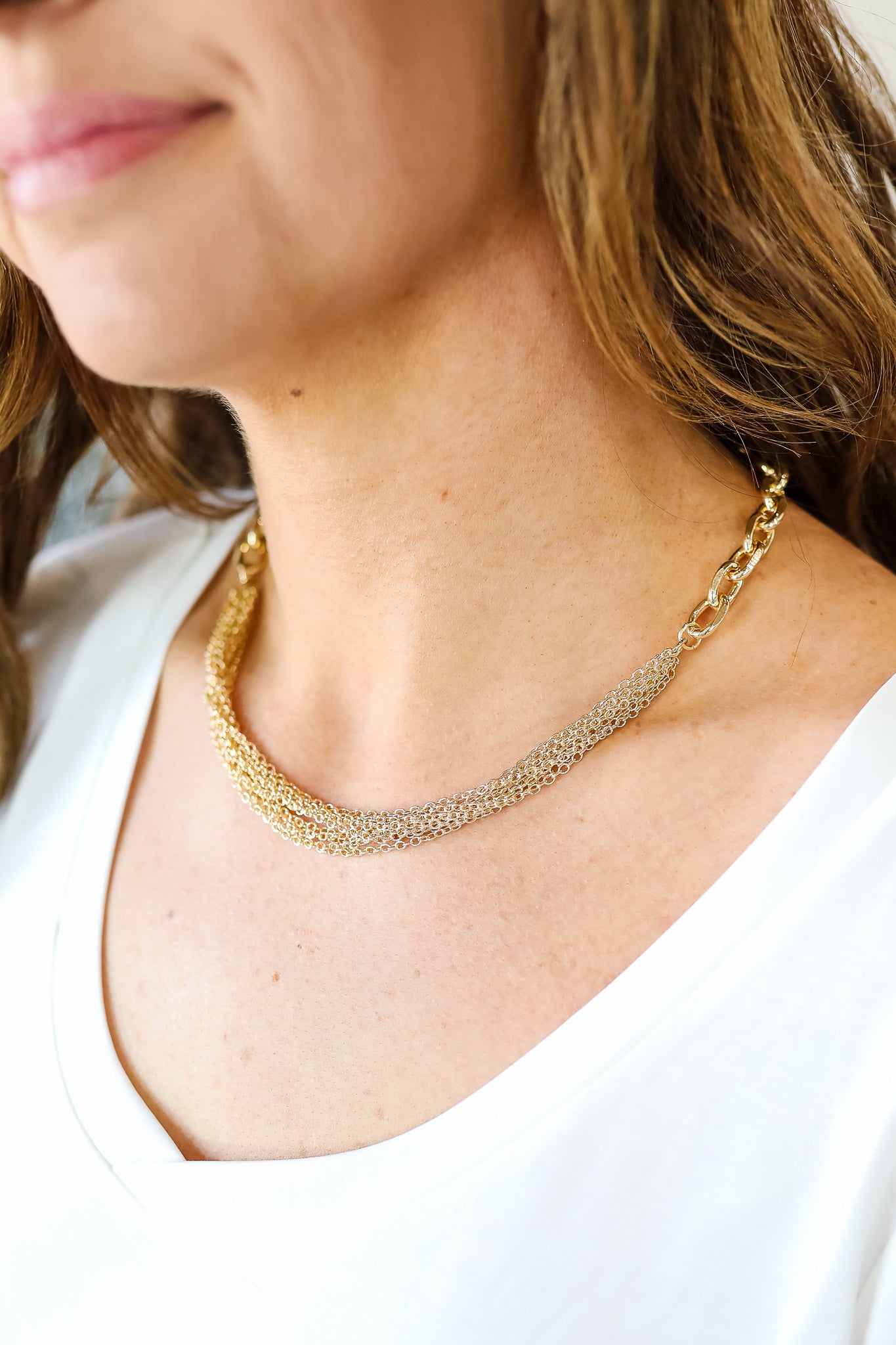 Molly Multi Gold Chain Necklace