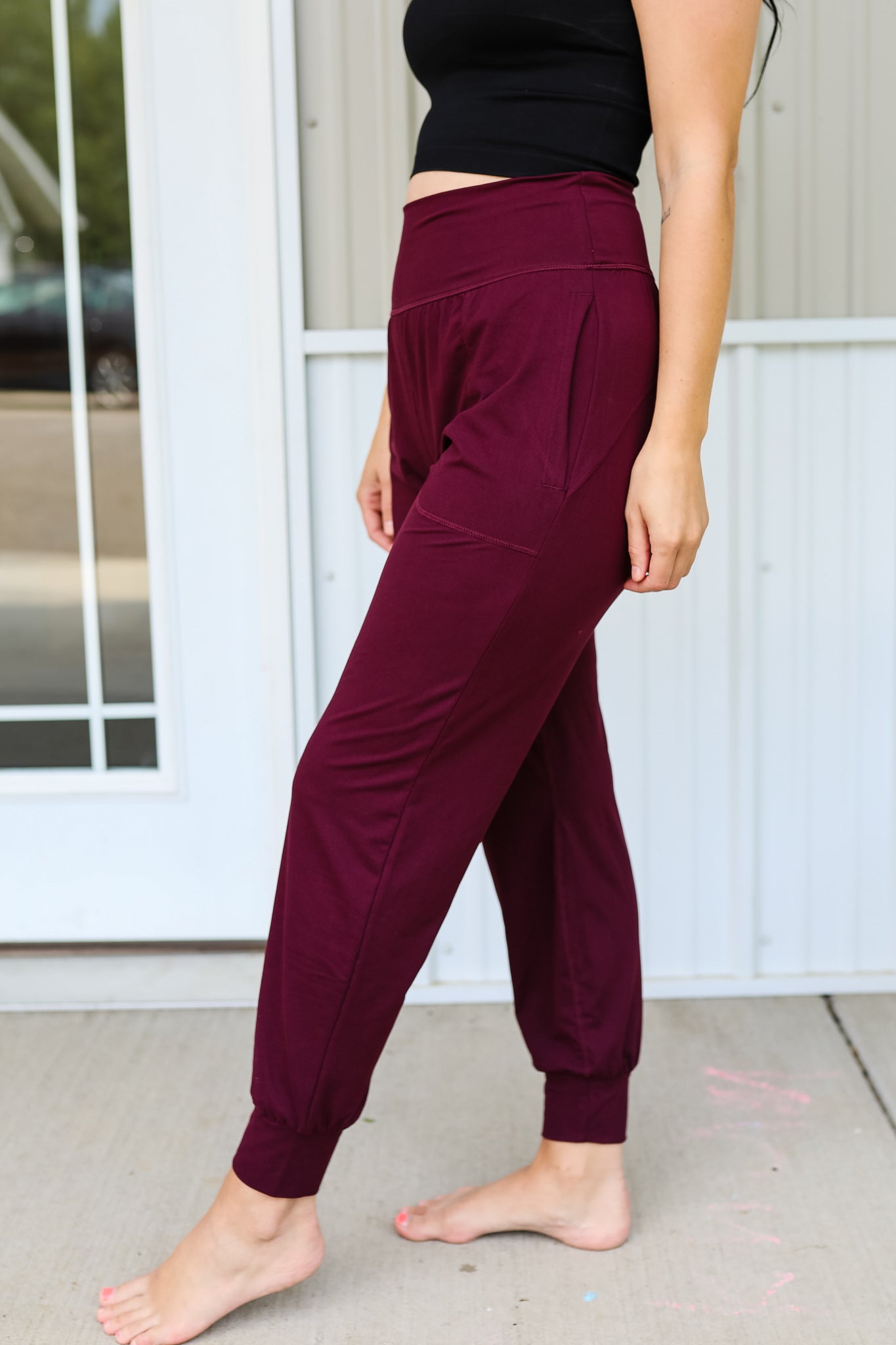 Cozy Bliss Joggers - Cassis