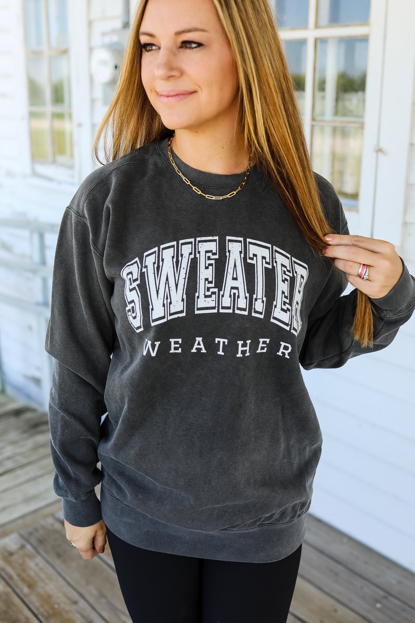 Sweater Weather Crewneck Sweatshirt - Pepper