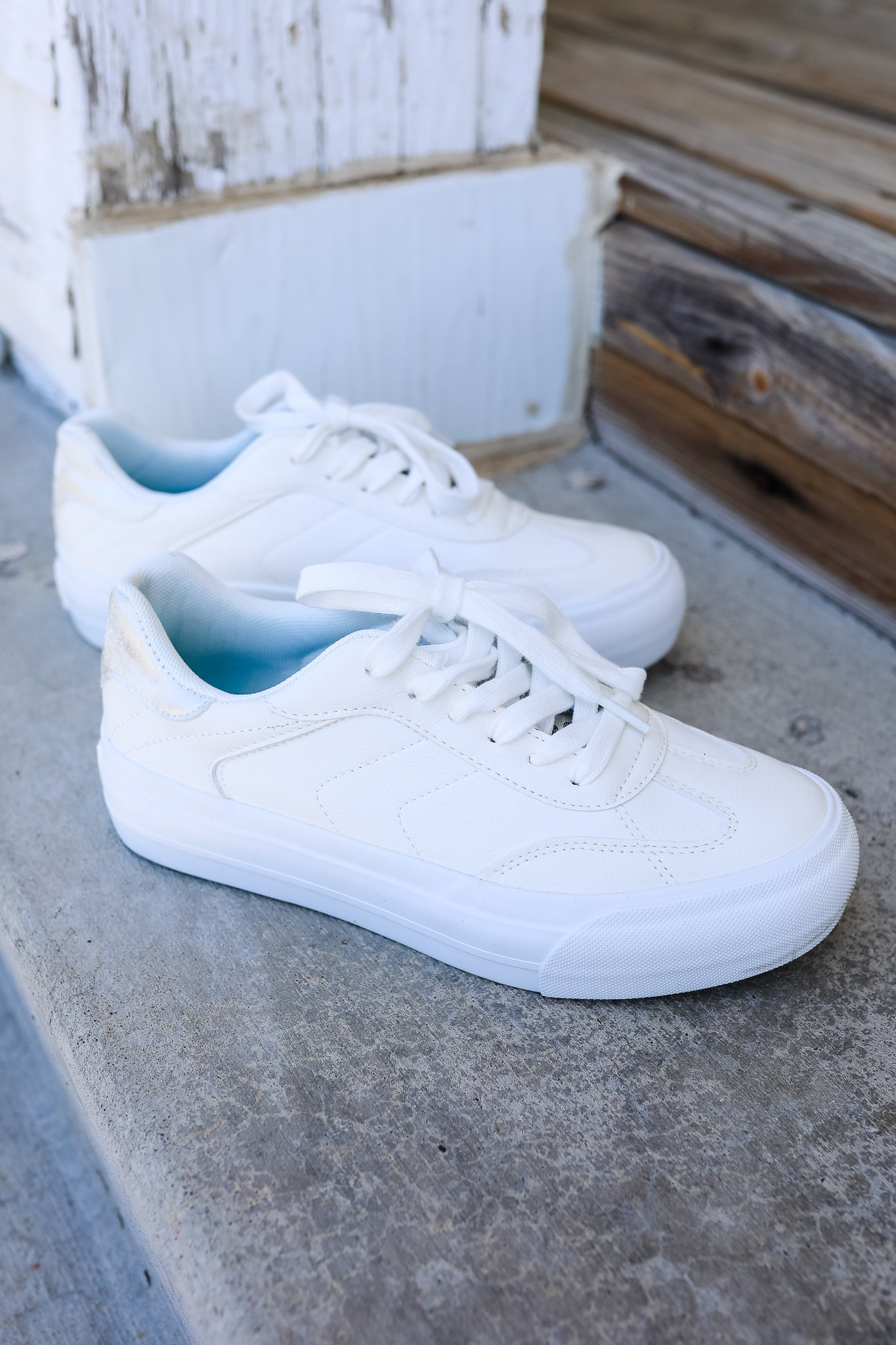 Smash Sneaker - Leopard & White