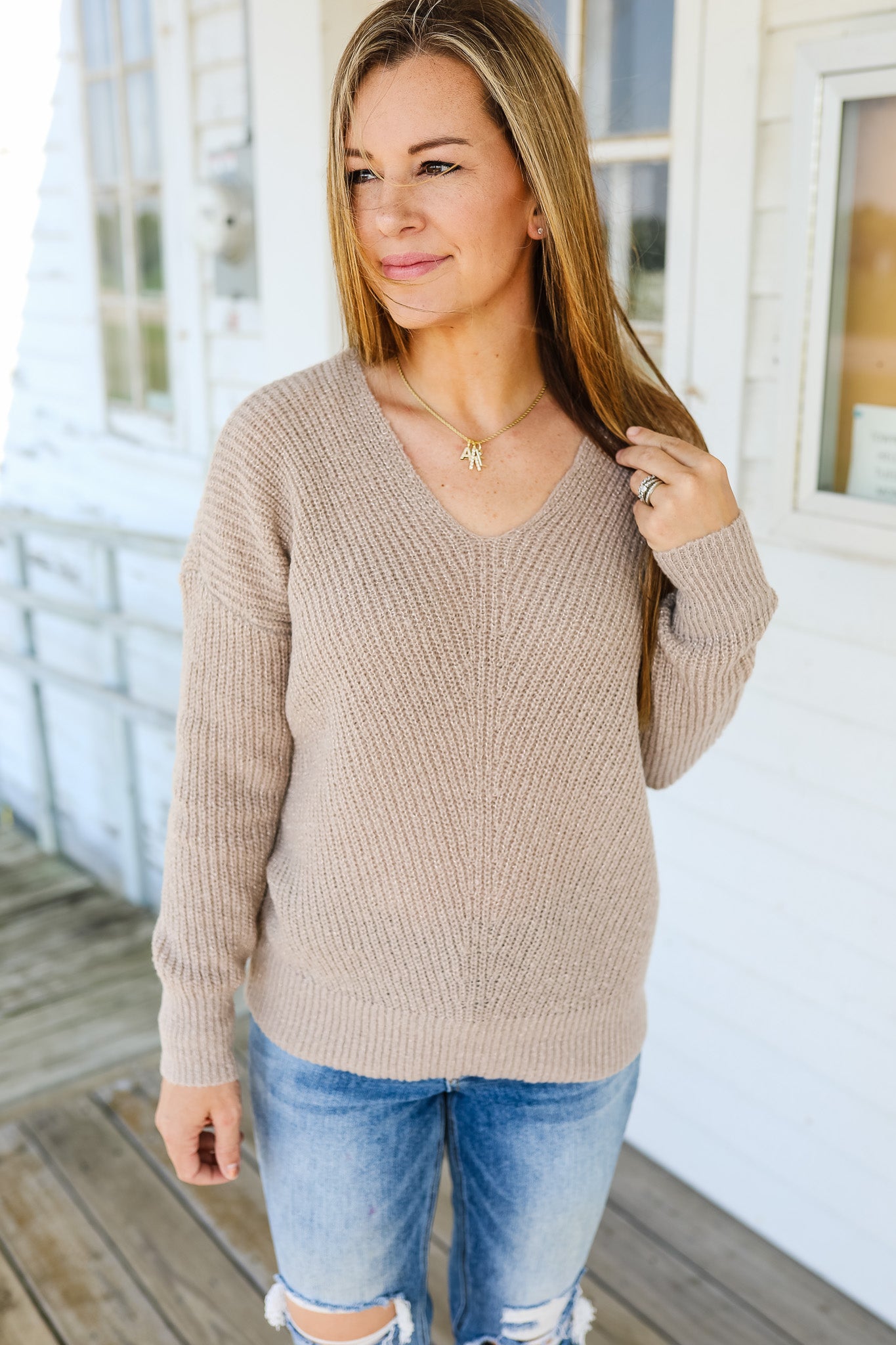 Addison V Neck Sweater