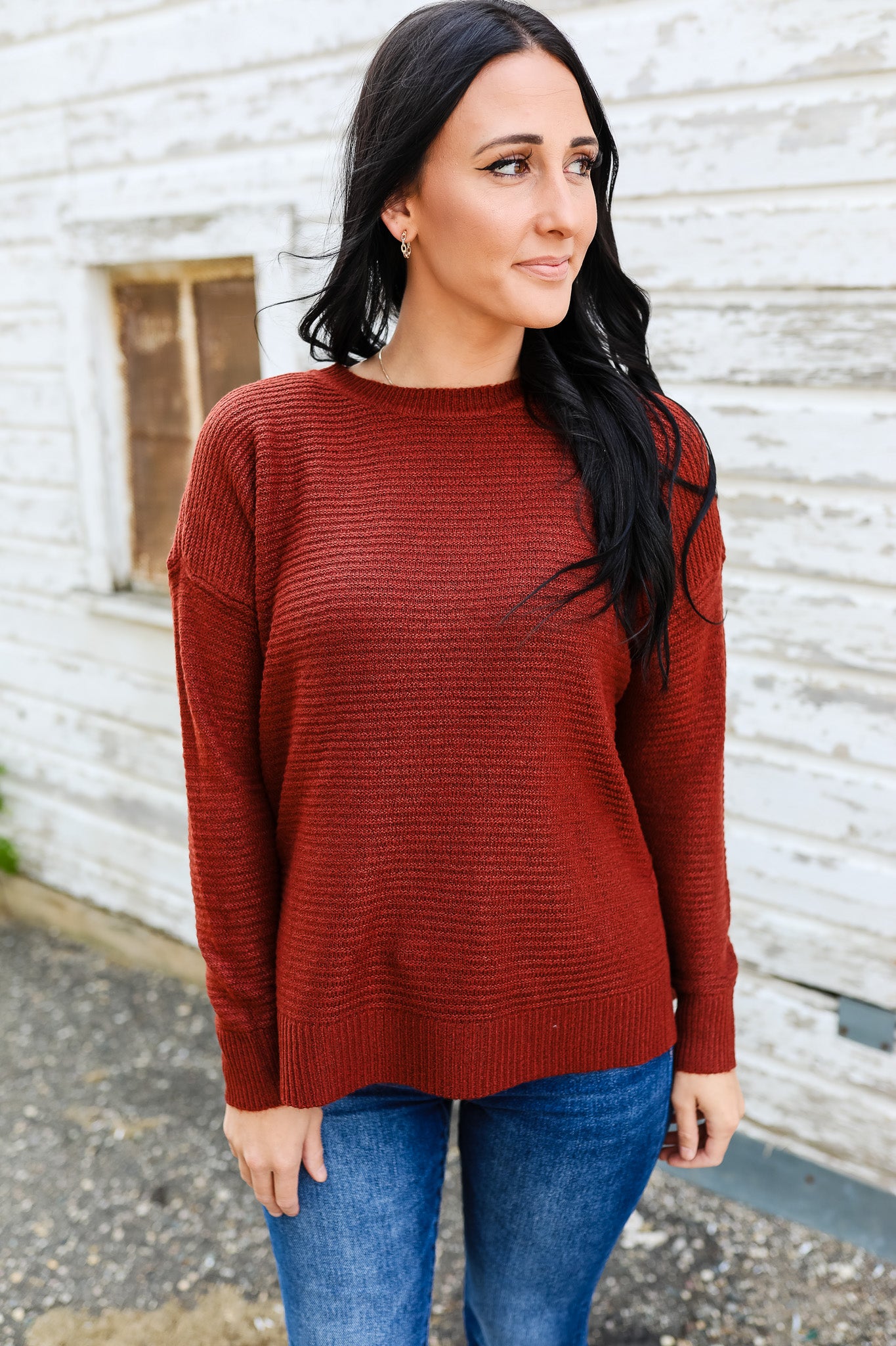 Lylah Crewneck Sweater - Copper
