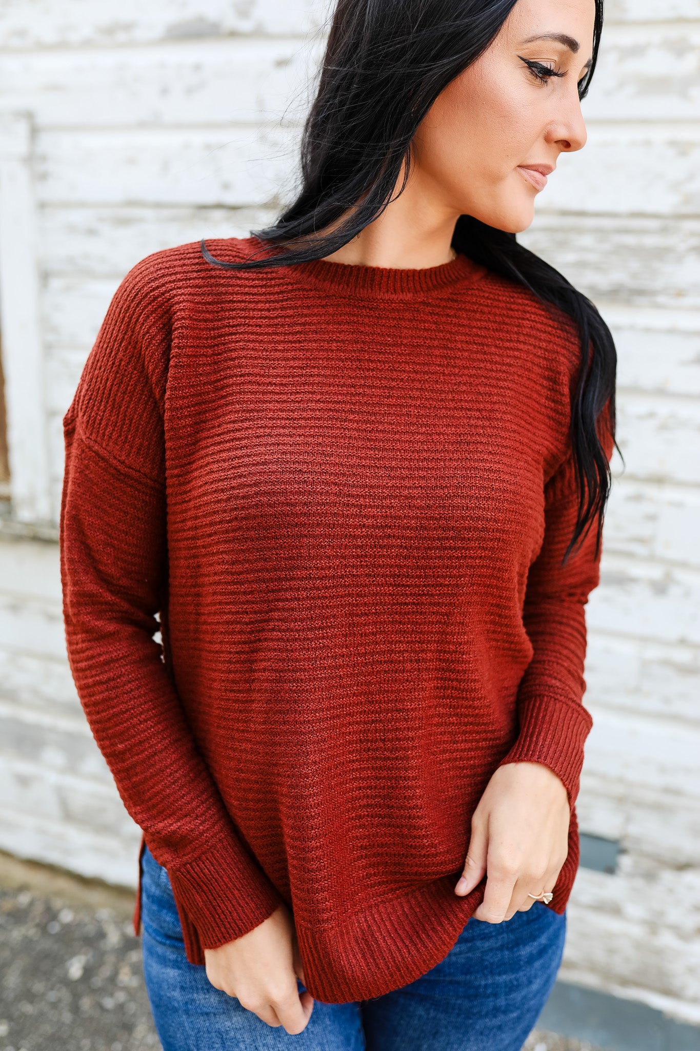 Lylah Crewneck Sweater - Copper