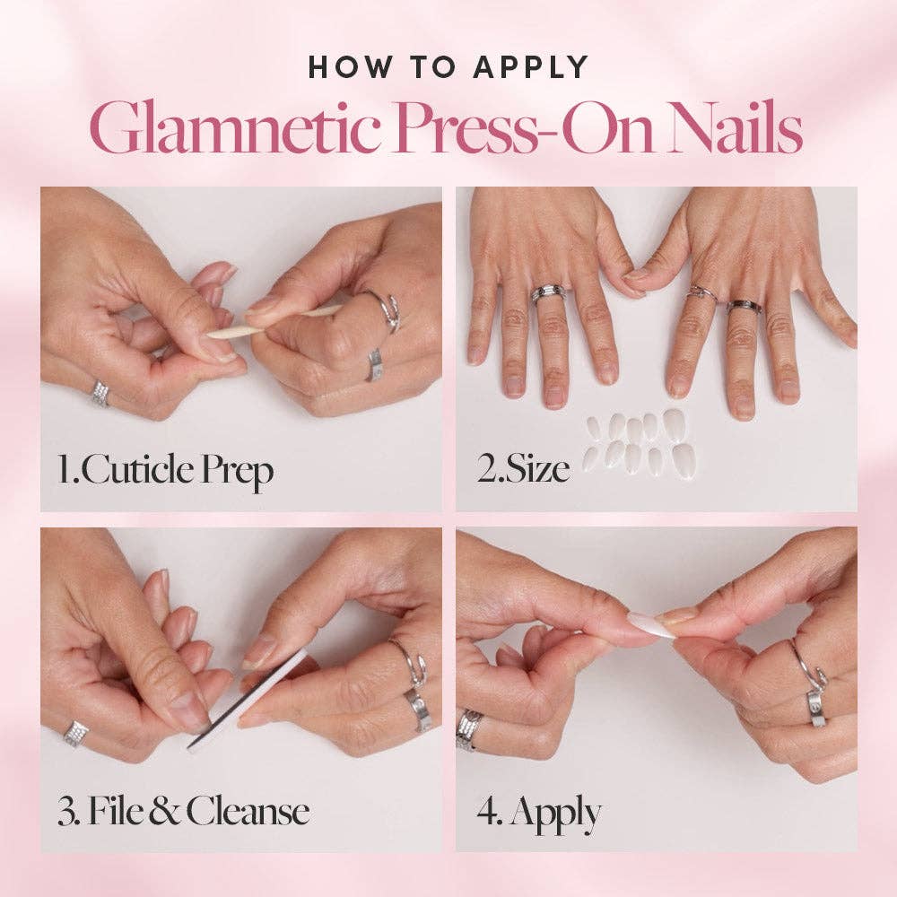 Paris Press-On Nails | Classic French Tip Short Almond