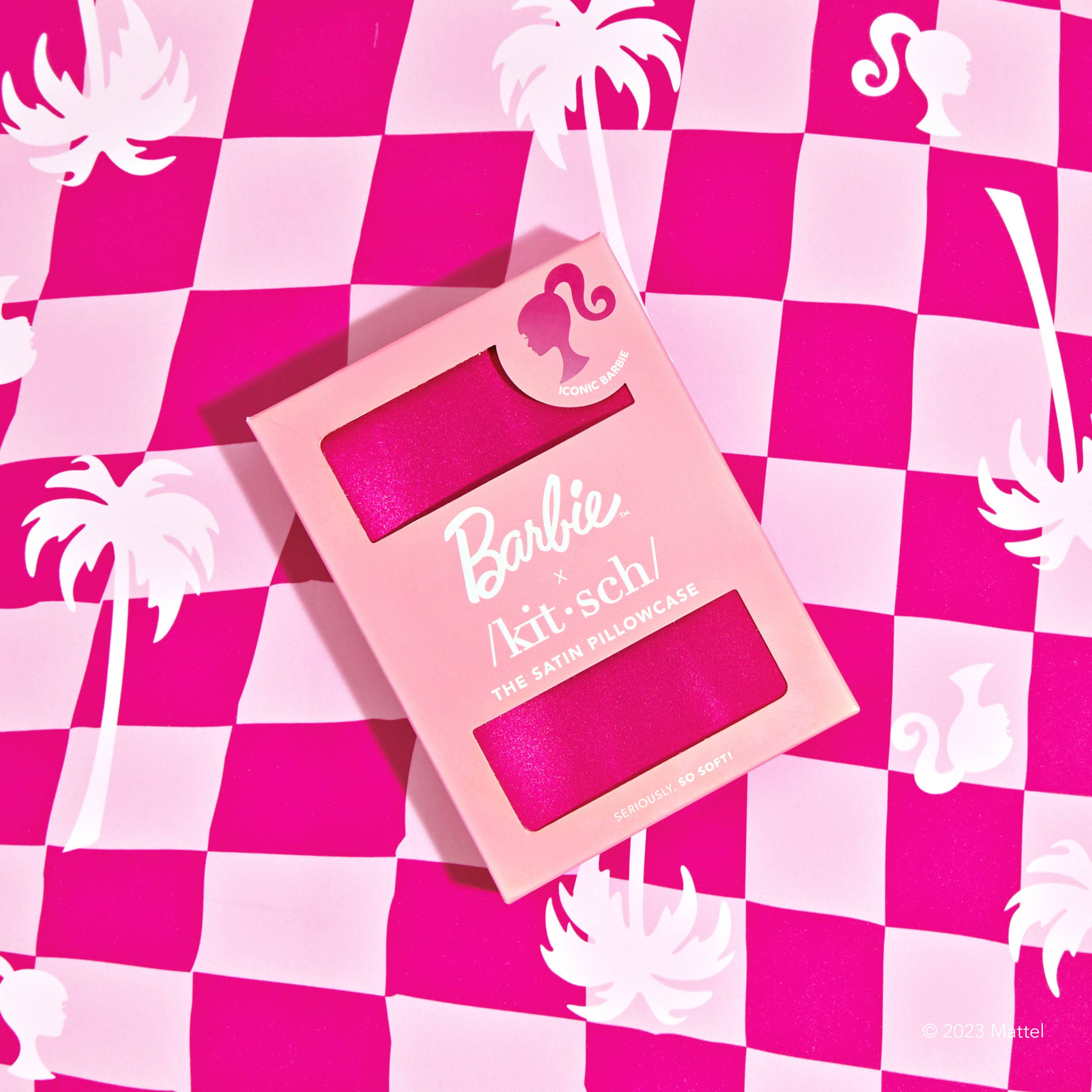 Pink Satin Pillowcase - Iconic Pink