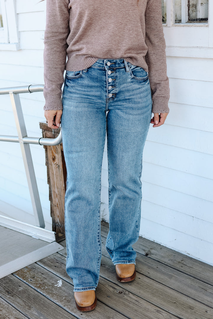KANCAN: Twilight High Rise Comfort Flare Jeans