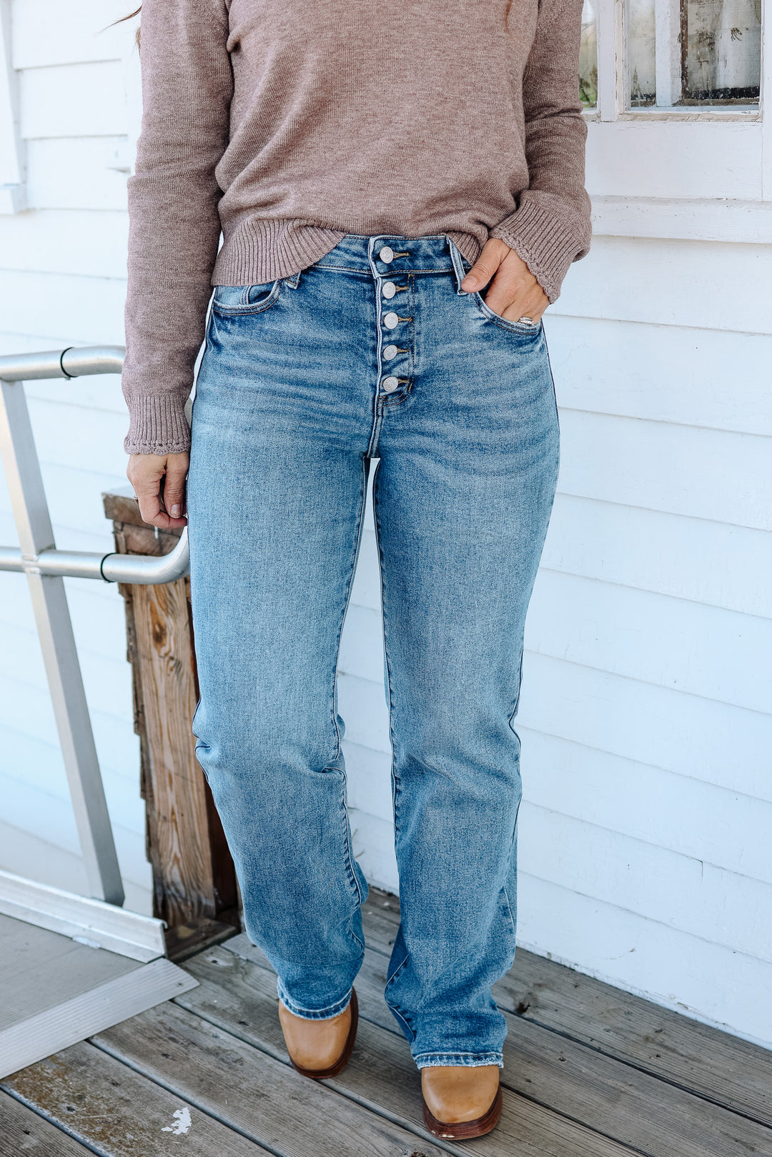 KANCAN: Twilight High Rise Comfort Flare Jeans