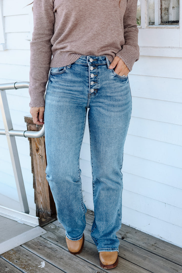 KANCAN: Twilight High Rise Comfort Flare Jeans