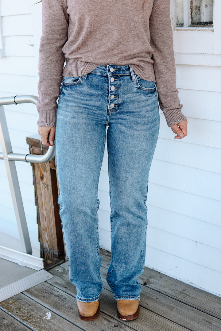 KANCAN: Twilight High Rise Comfort Flare Jeans