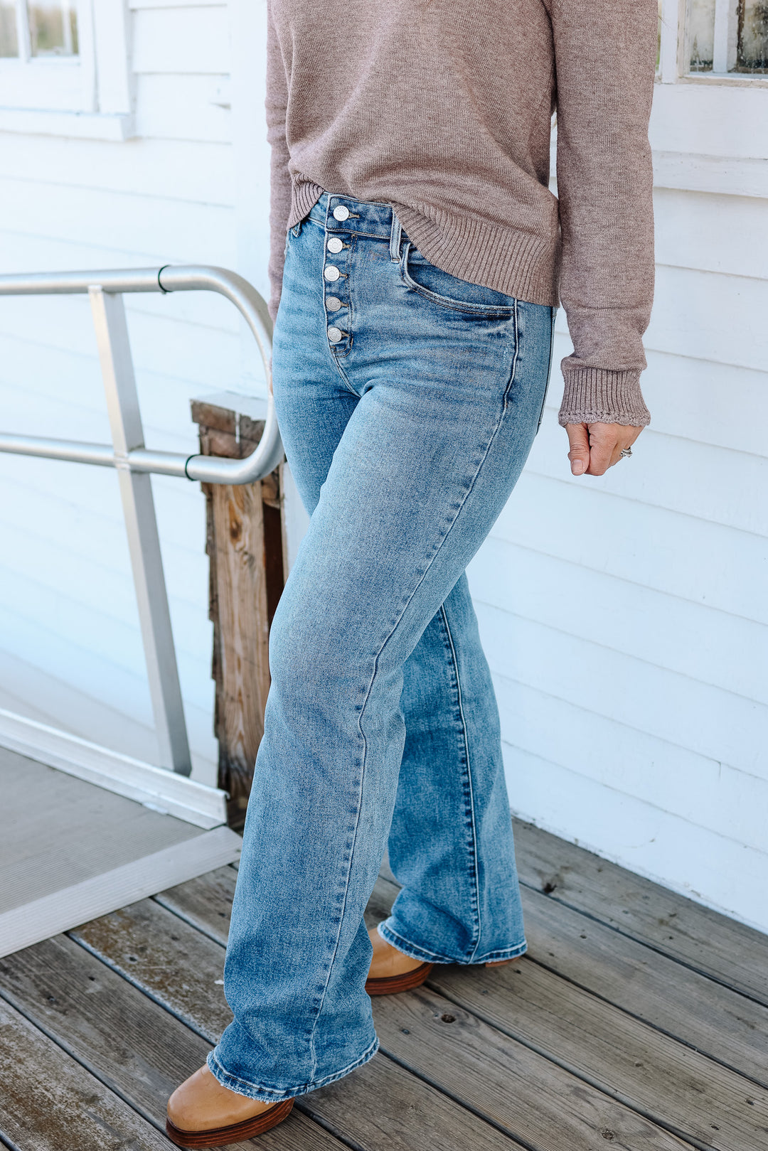 KANCAN: Twilight High Rise Comfort Flare Jeans