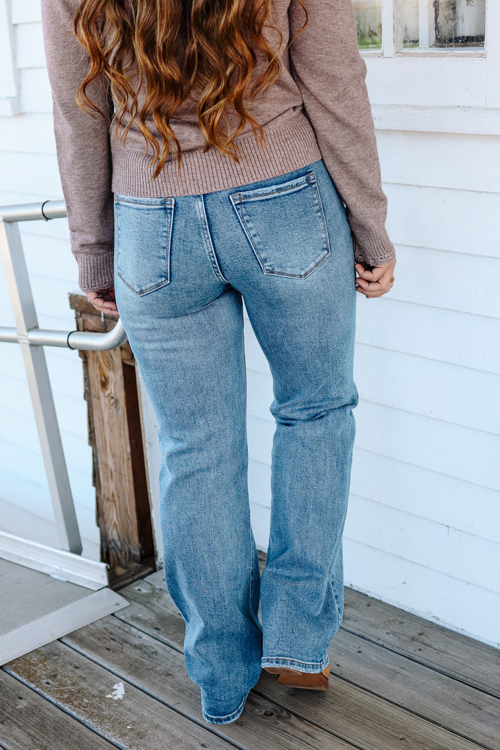 KANCAN: Twilight High Rise Comfort Flare Jeans