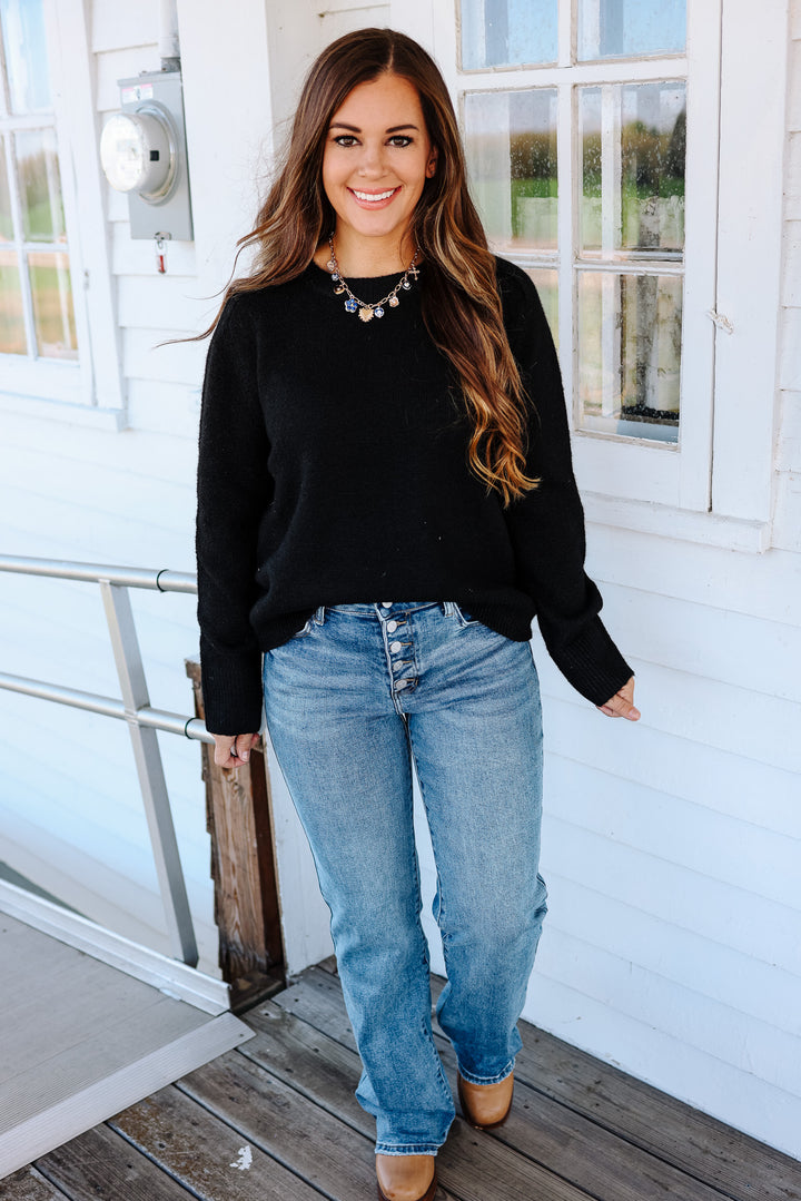 Sunday Crewneck Sweater - Black