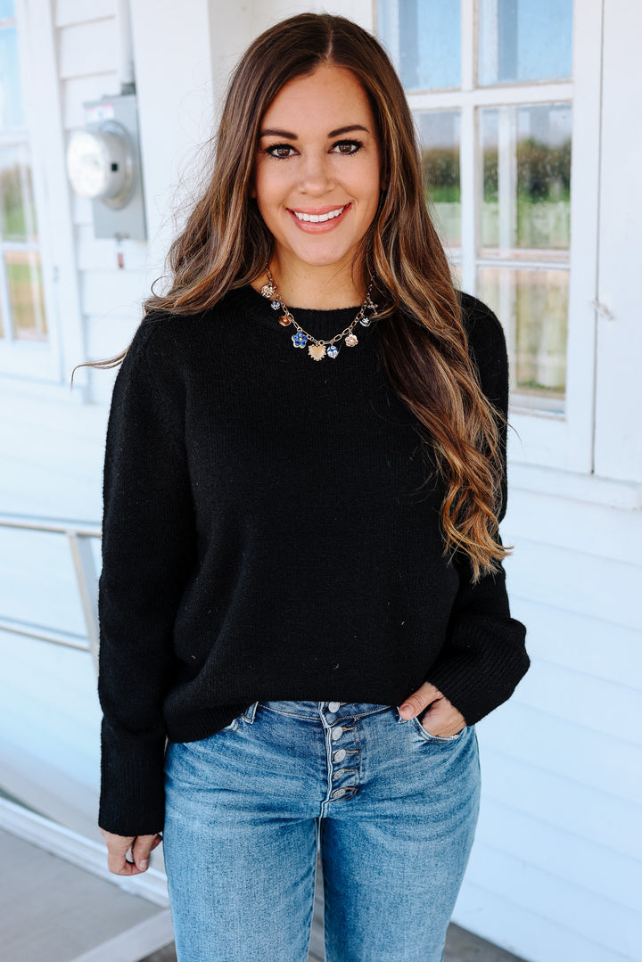 Sunday Crewneck Sweater - Black