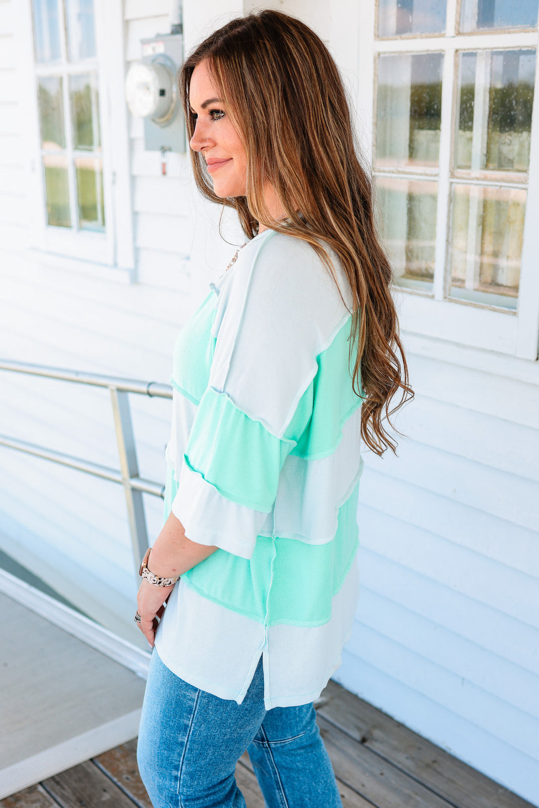 Taylor Oversized Striped Top