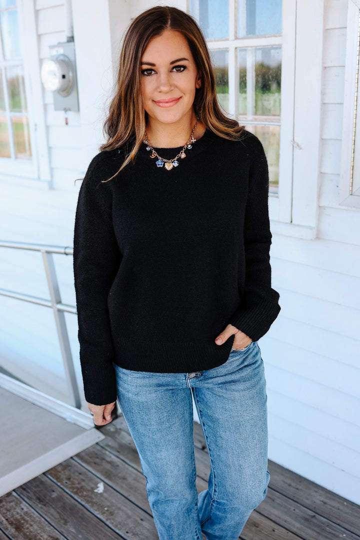Sunday Crewneck Sweater - Black