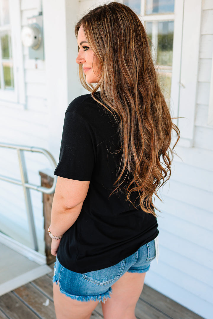 Cotton Boyfriend Tee - Black