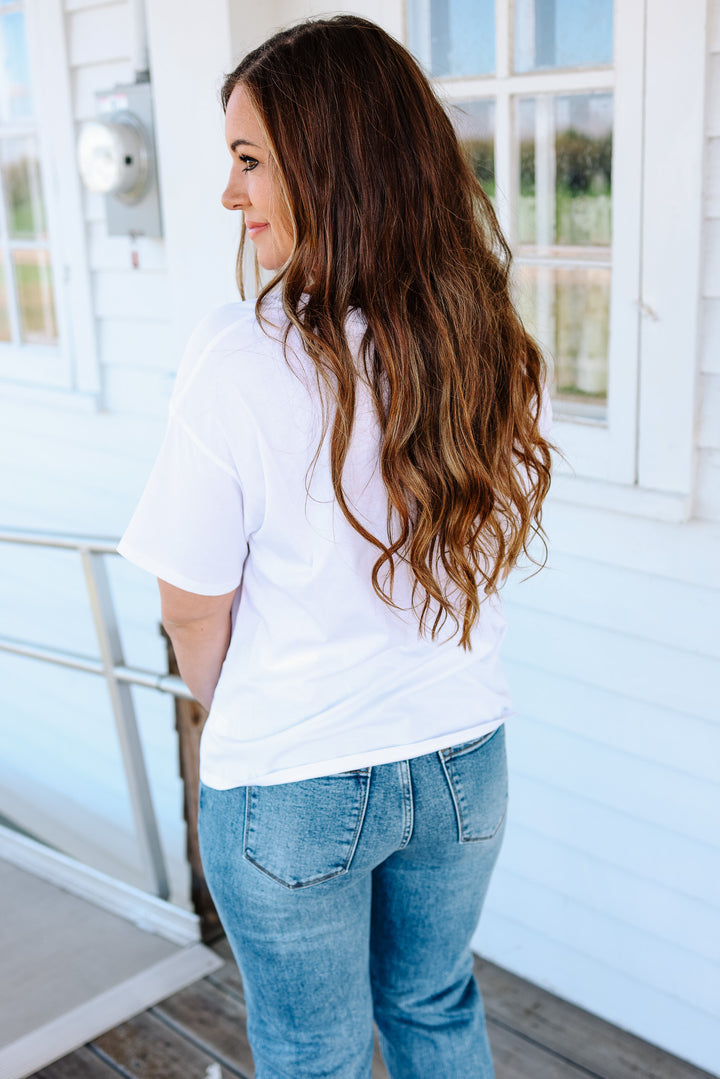 Trish Crop T-Shirt - Off White