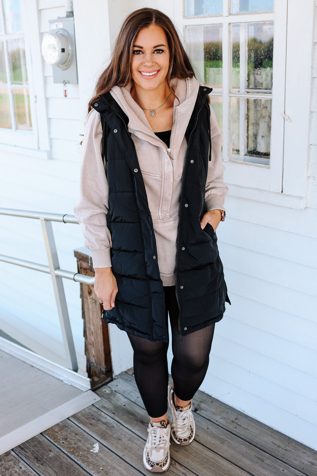 Kate Longline Hooded Vest