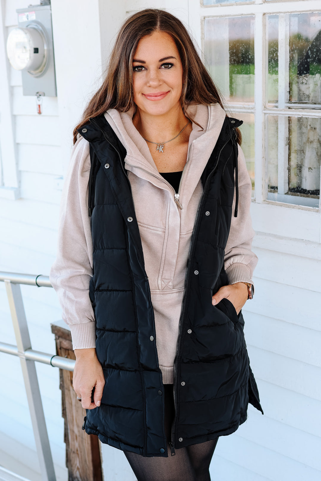 Kate Longline Hooded Vest