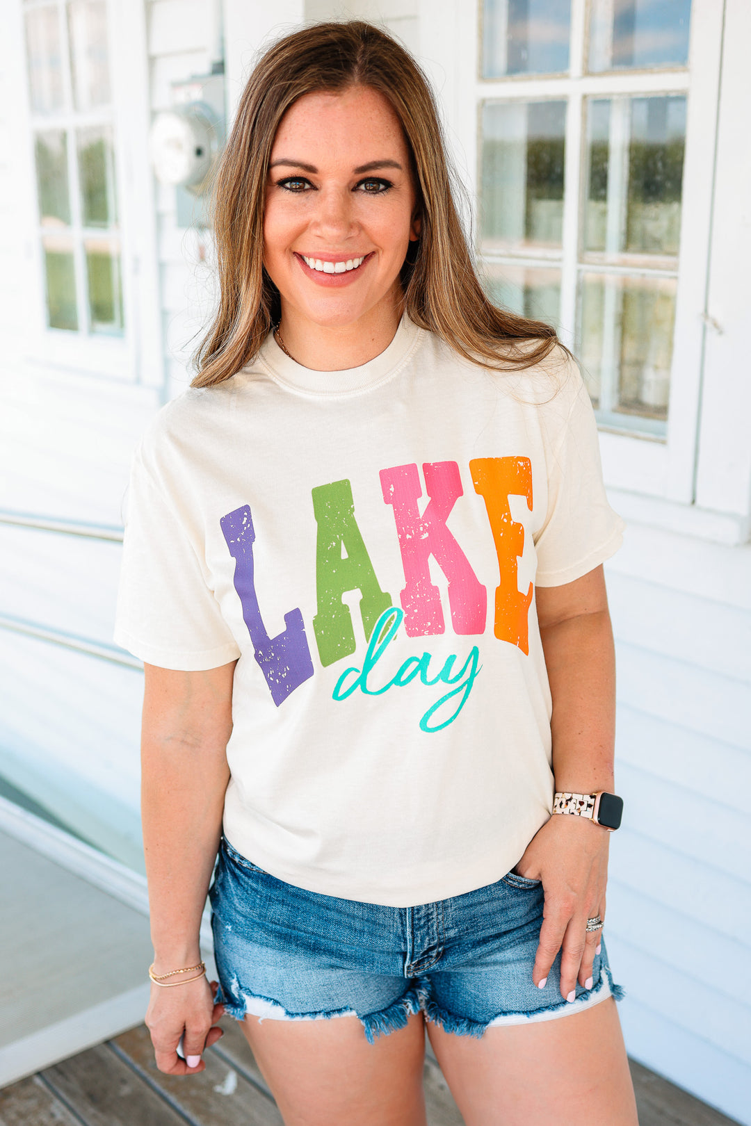 Lake Day Graphic Tee - Ivory