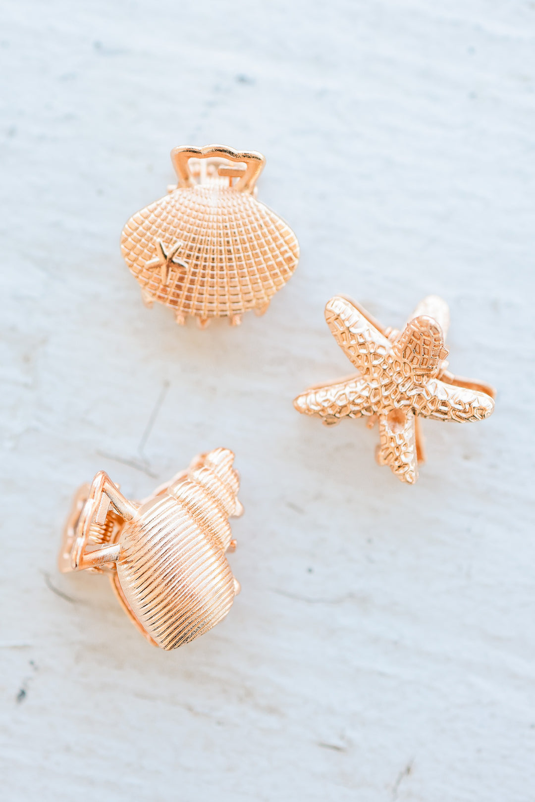 Nautical Mini Hair Claw Clip Set