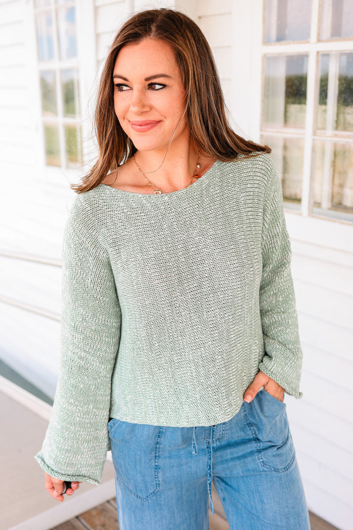 Logan Two Tone Sweater Top