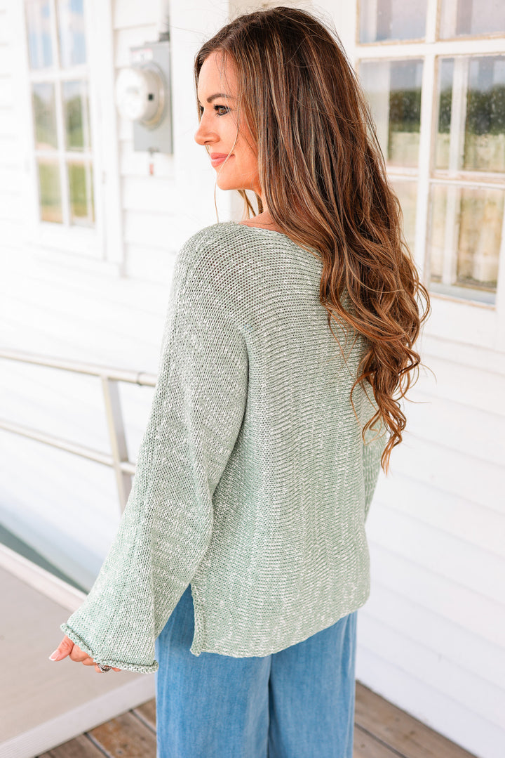 Logan Two Tone Sweater Top