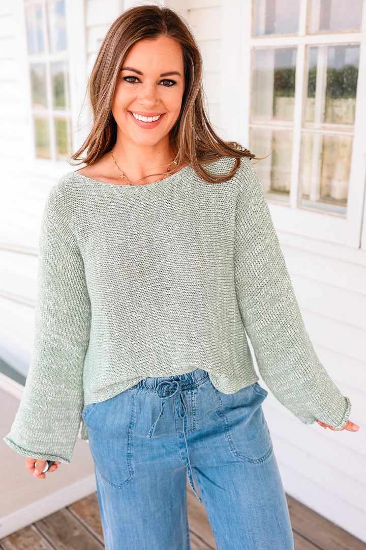 Logan Two Tone Sweater Top