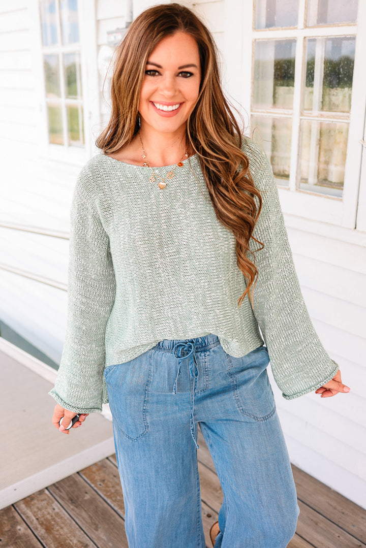 Logan Two Tone Sweater Top