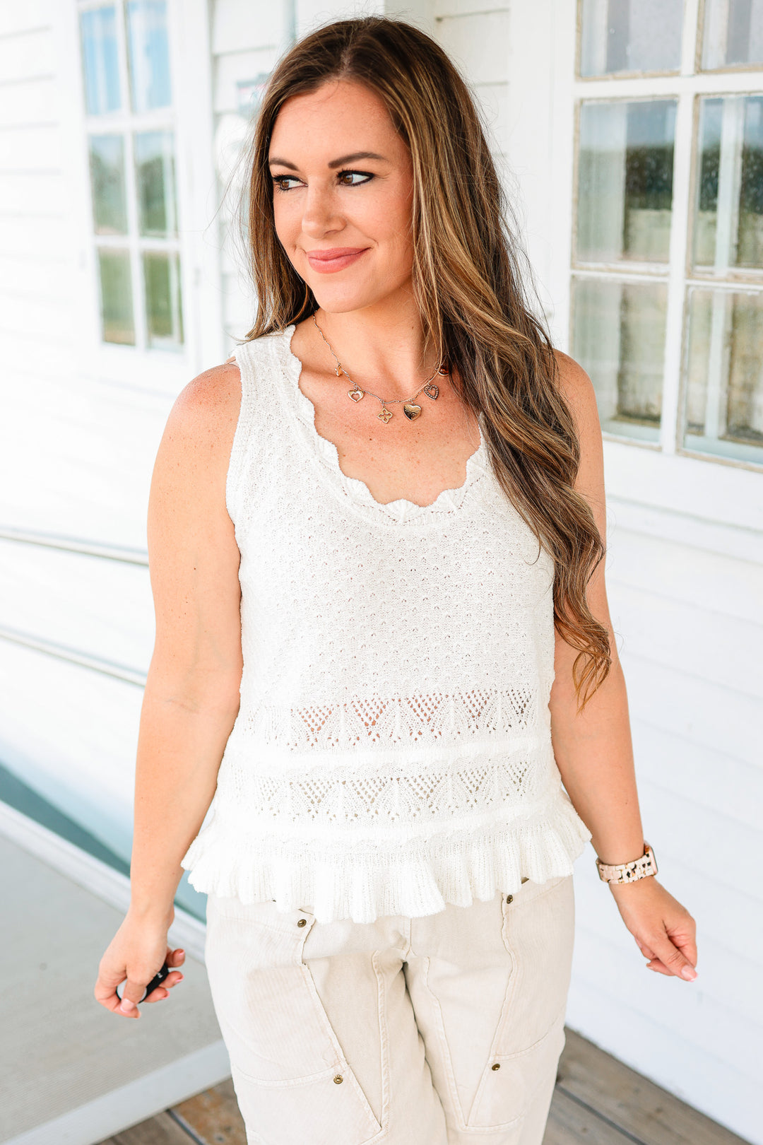 Margo Textured Sweater Tank