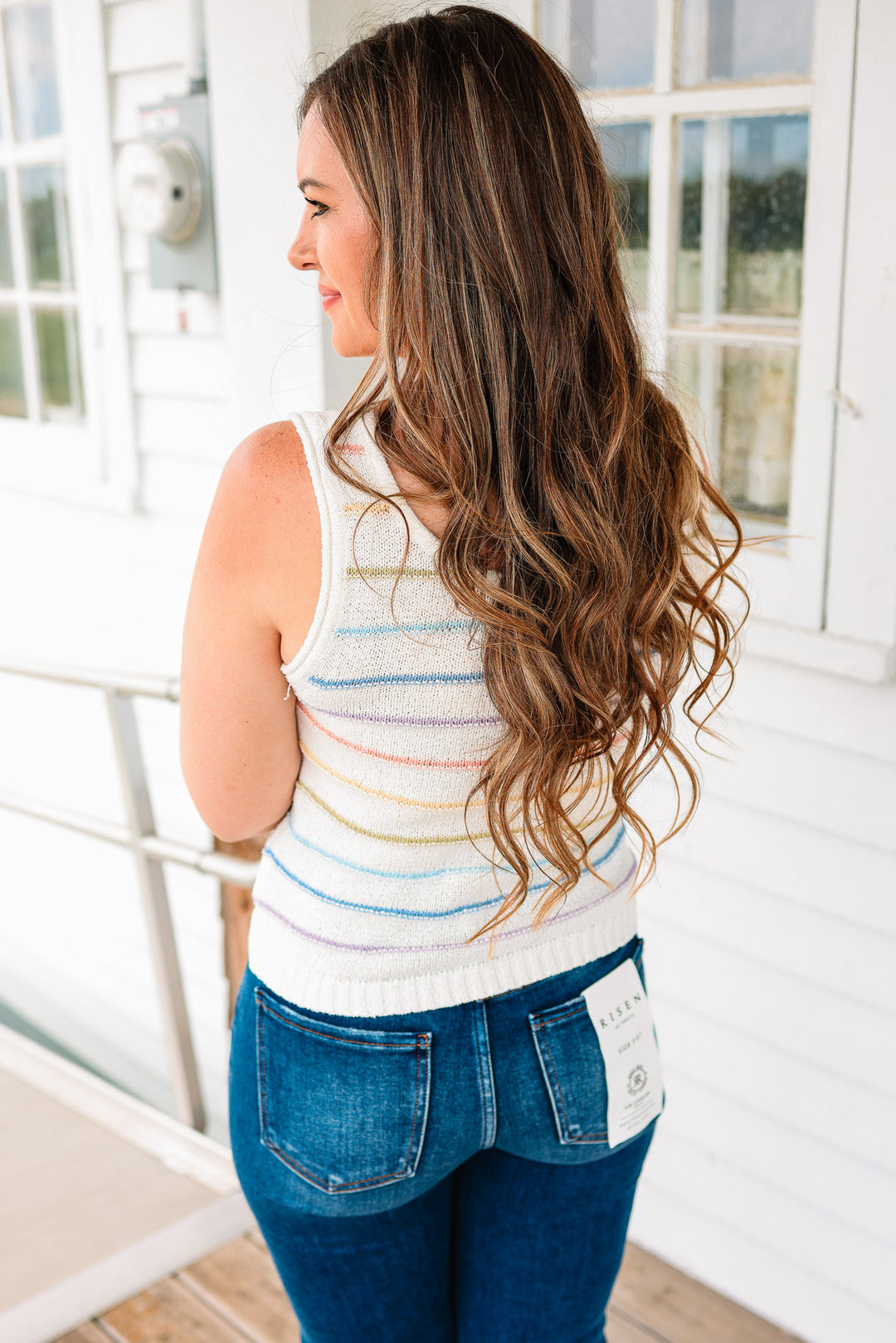 Layla Striped Sweater Tank