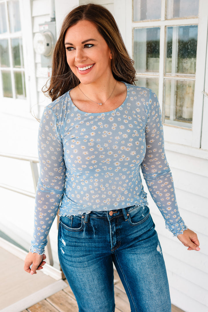 Daisy Mesh Top