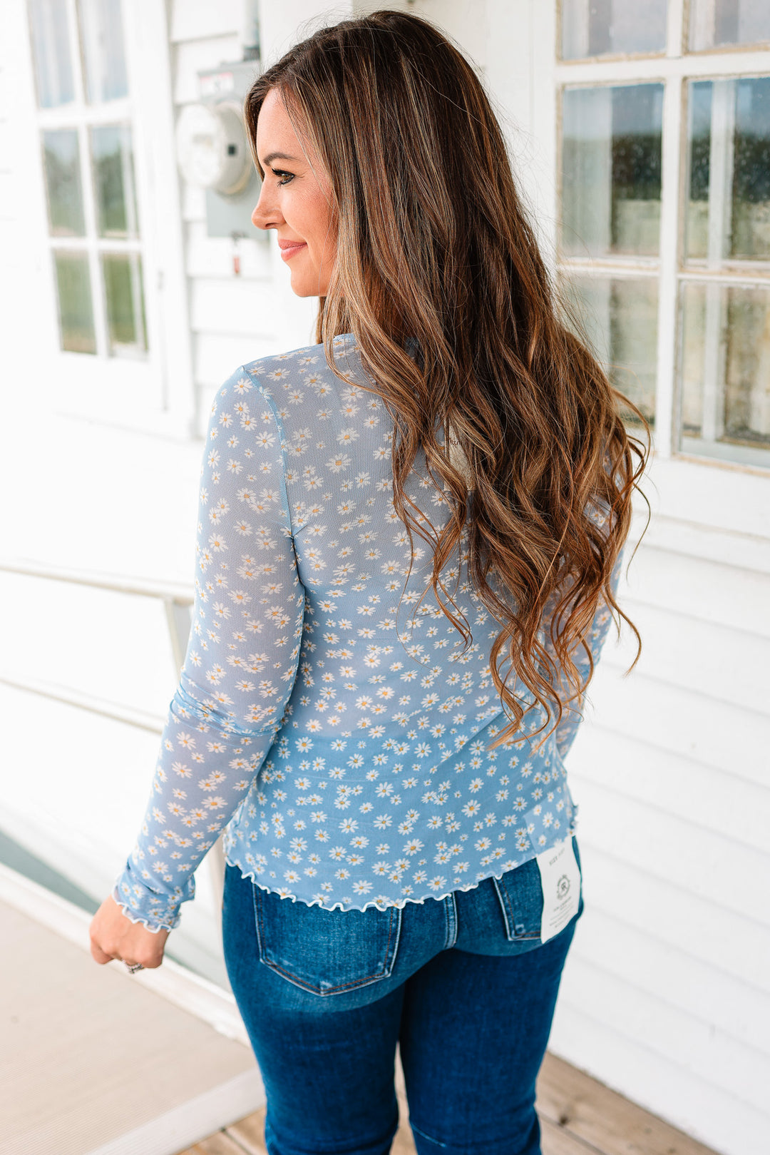 Daisy Mesh Top