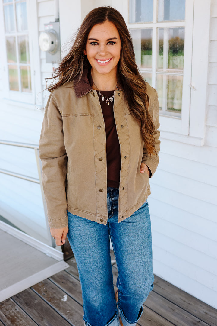 Celine Chore Jacket - Taupe