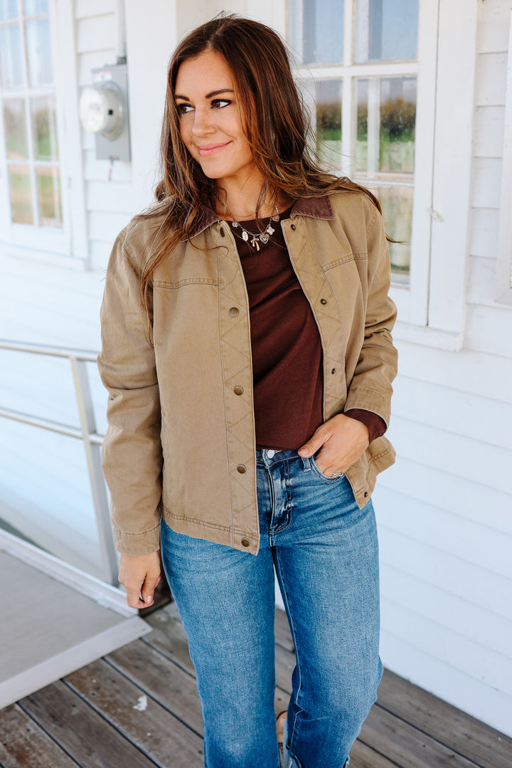 Celine Chore Jacket - Taupe