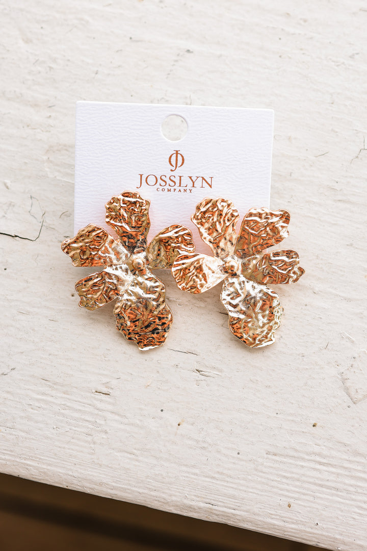 Statement Flower Stud Earrings