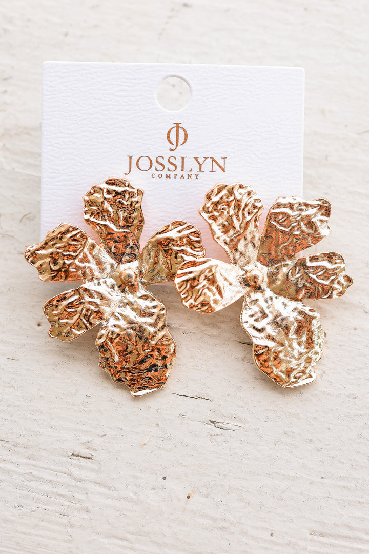 Statement Flower Stud Earrings