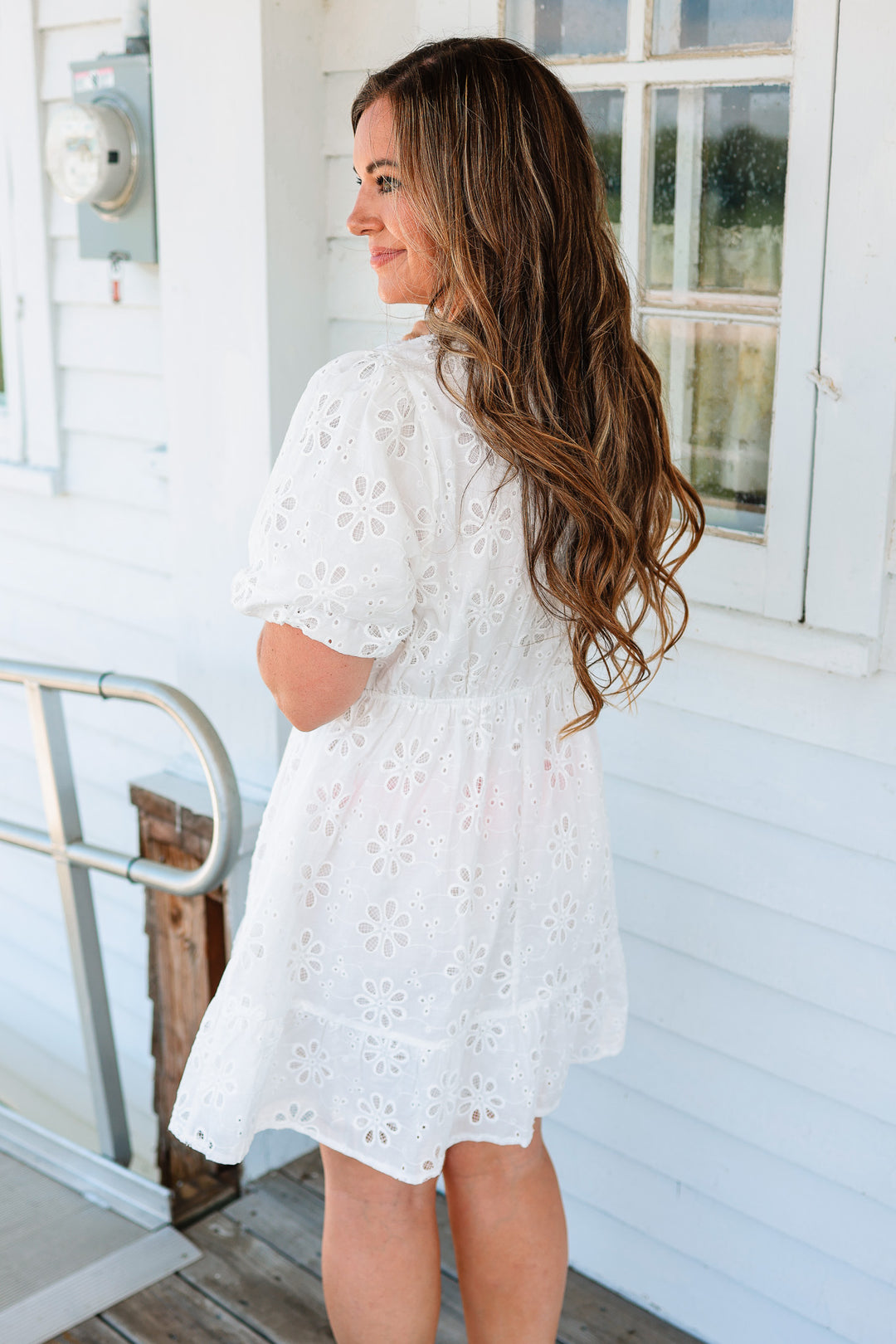 Estie Daisy Lace Cotton Dress