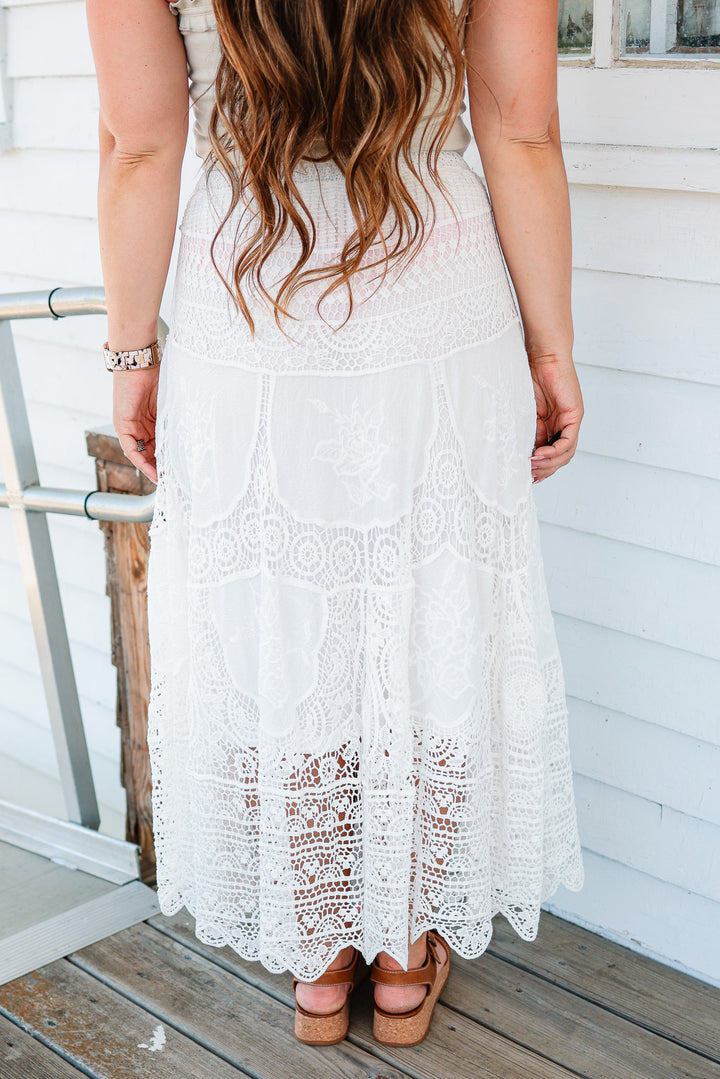 Giana Crochet Maxi Skirt