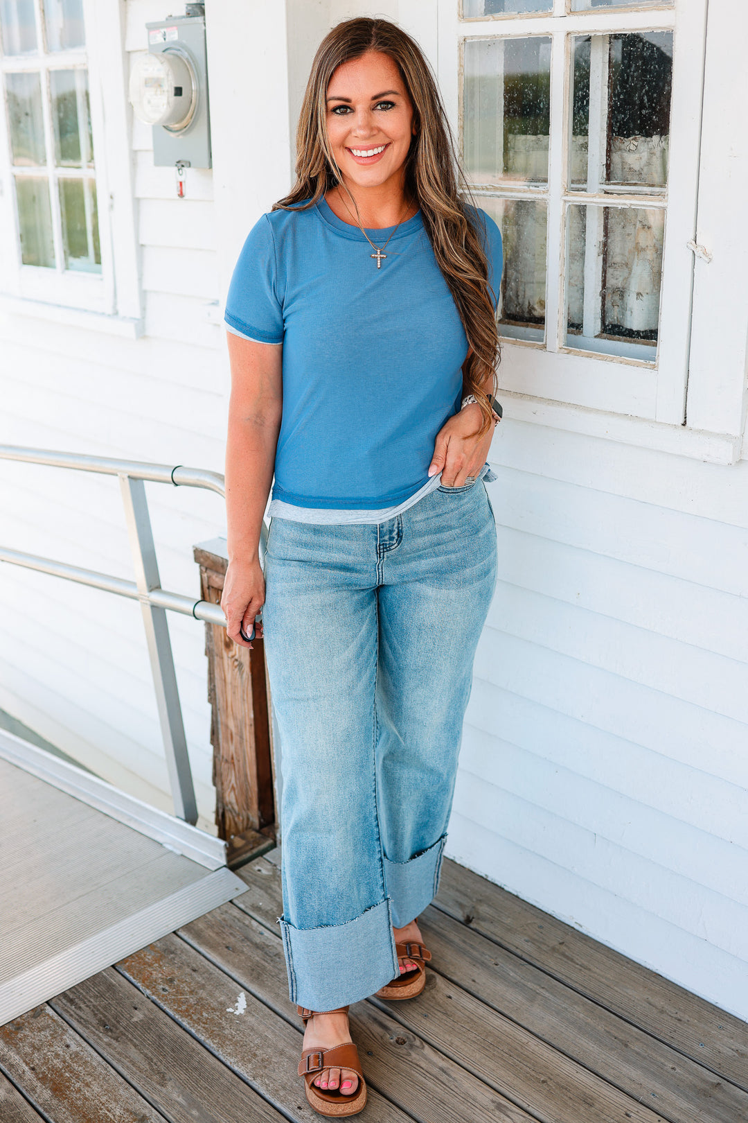 Tilly Colorblock Mesh Jersey Tee