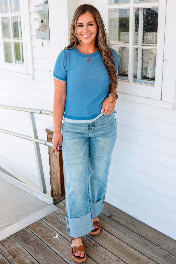 Tilly Colorblock Mesh Jersey Tee