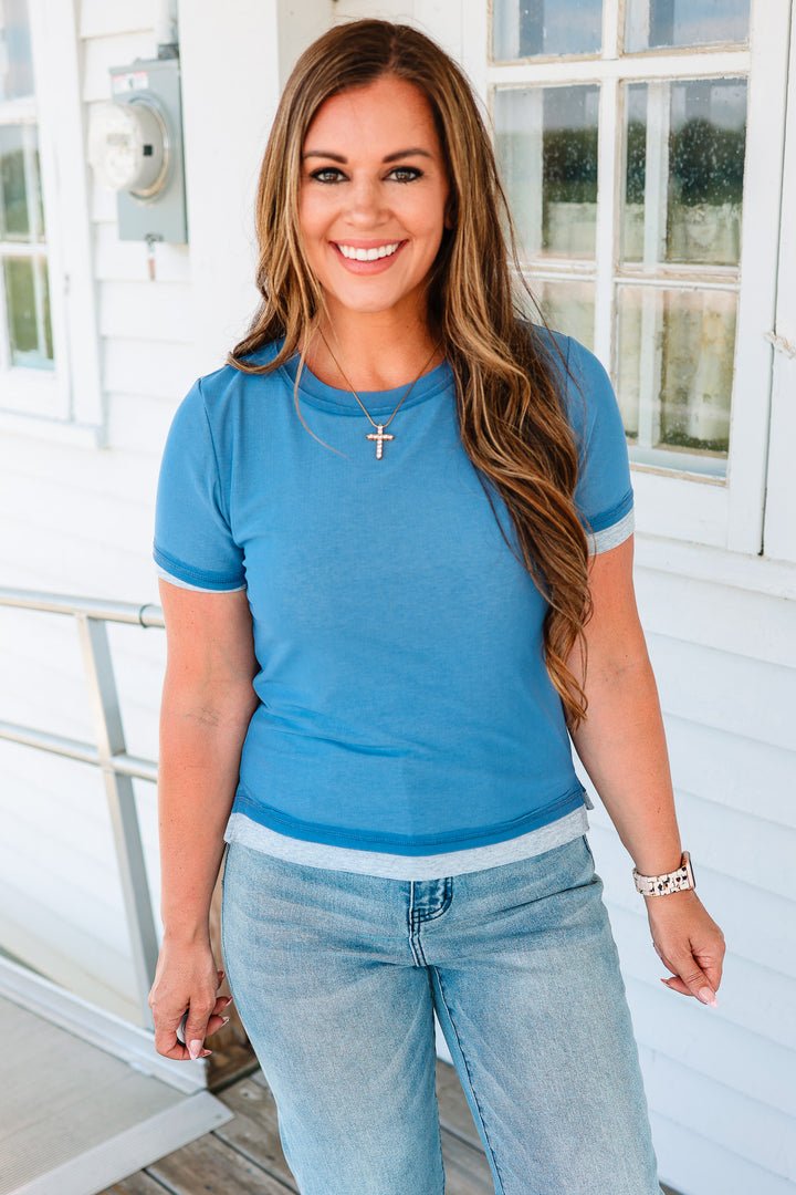 Tilly Colorblock Mesh Jersey Tee