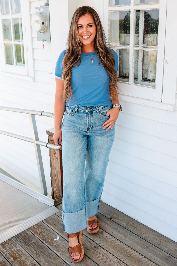 AMPERSAND AVE:  Montery Cuffed Denim