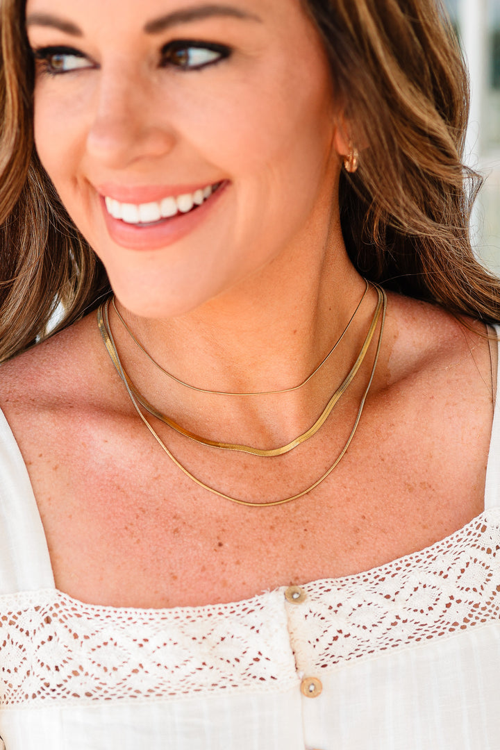 Gold Layered Chain Necklace