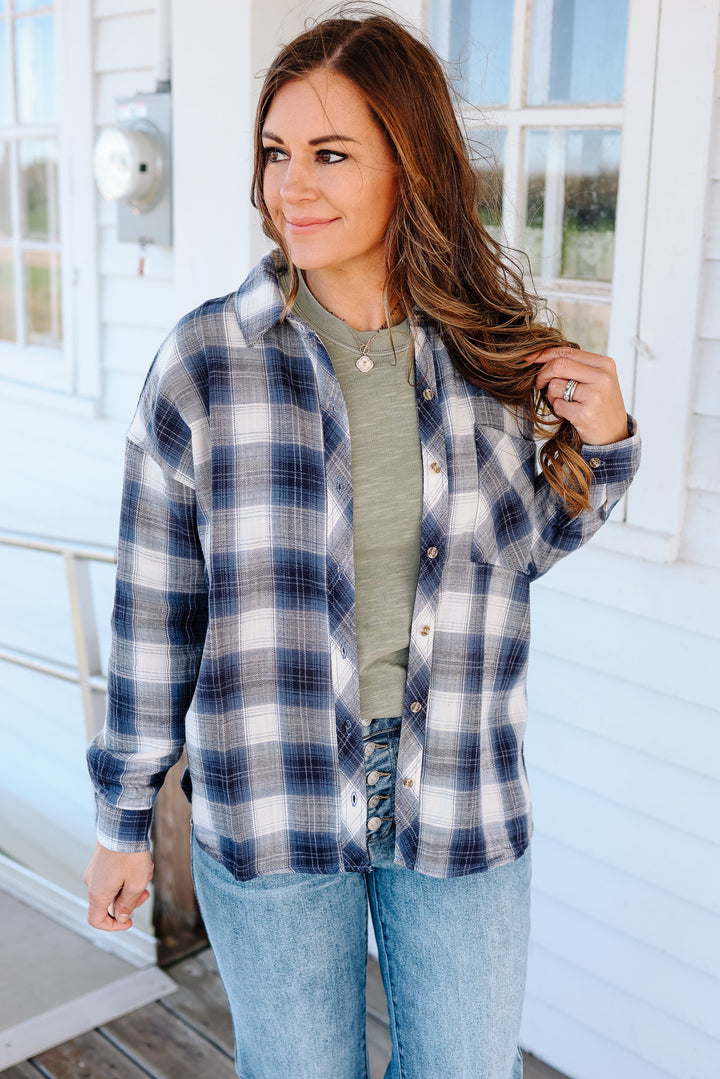 Tallie Flannel Button Down Shirt